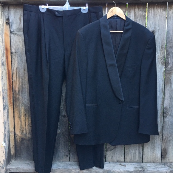 Vito Rufolo Other - Vito Rufolo mens black Tuxedo Suit 46L Long